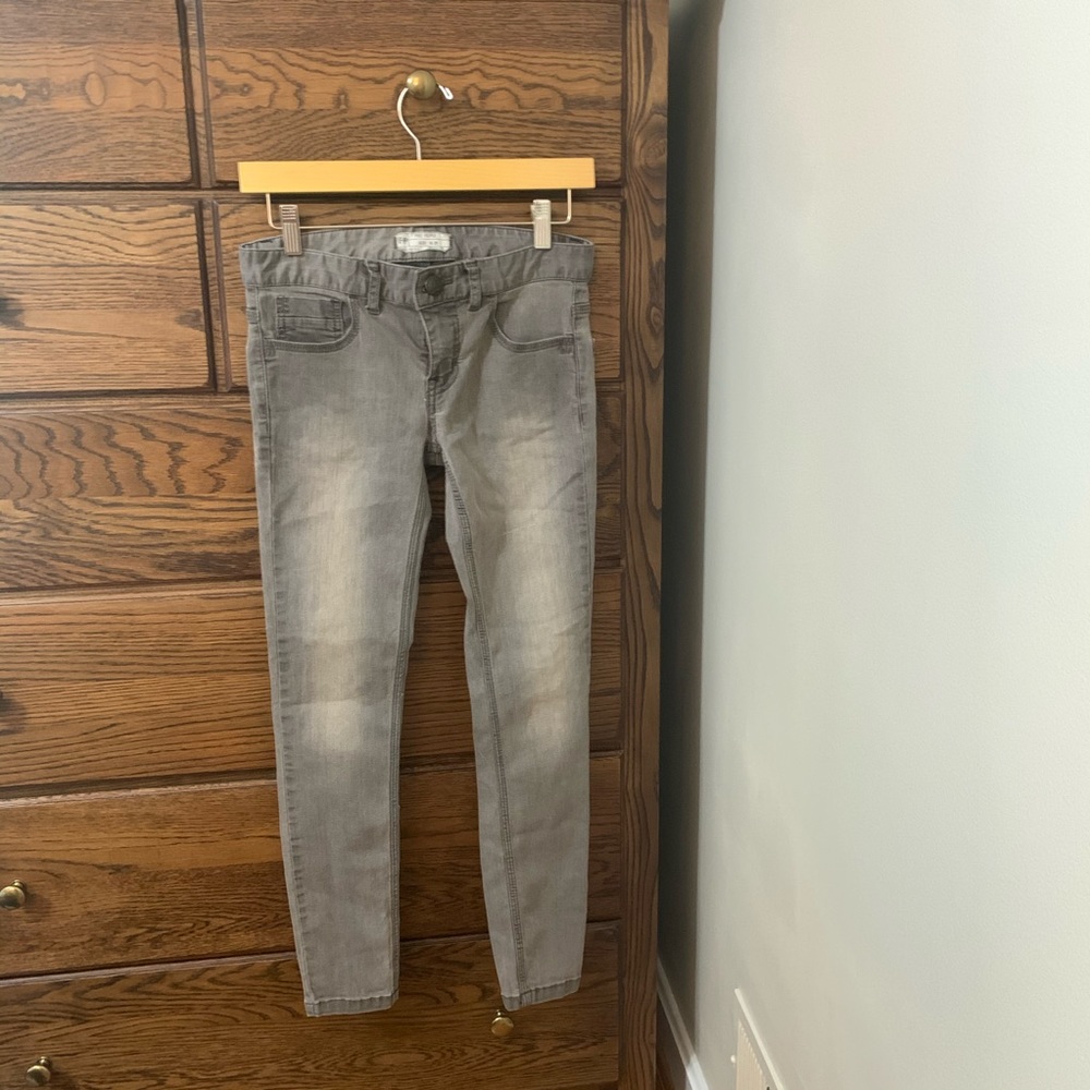 Free people gray skinny jeans